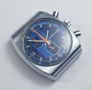 Endura Chronograph Chronometer Military Mens Swiss Watch 5