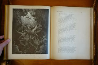 John Milton ' s Paradise Lost Illustrated by Gustave Dore,  oversized antique 10