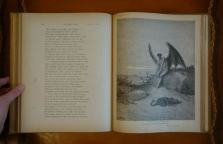 John Milton ' s Paradise Lost Illustrated by Gustave Dore,  oversized antique 11