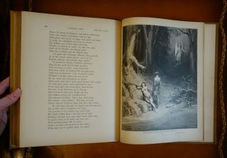 John Milton ' s Paradise Lost Illustrated by Gustave Dore,  oversized antique 12