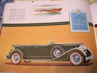 Very Rare Full Color 1933 Packard Eight Car Brochure Featuring 13 Models 5