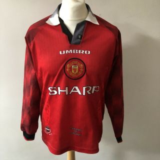 Vintage 1996 - 98 Manchester United Home Shirt - Medium