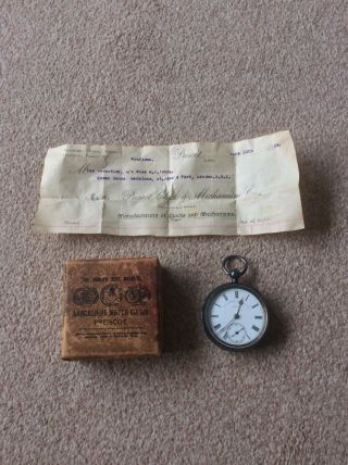 Antique 1924 Lancashire Watch Co Pocket Watch