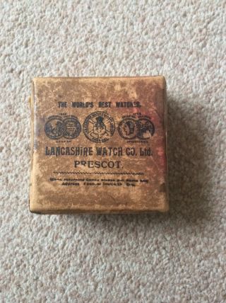 Antique 1924 Lancashire Watch Co Pocket Watch 7