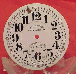 Vintage Illinois 23 Jewel 60 Hour 16 Size Vintage Pocket Watch Dial