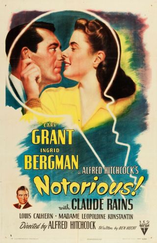 Vintage Movie 16mm Notorious Feature 1946 Film Adventure Drama Sci - Fi