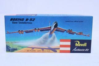 Vintage Revell H207:98 Boeing B52 Bomber Model Kit In Thin Box