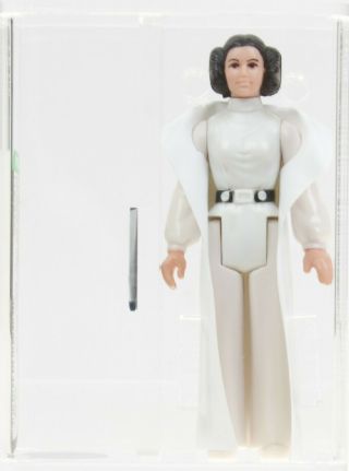 Star Wars 1977 Vintage Kenner Princess Leia Black Hair & Belt (hk) Loose Afa 80,