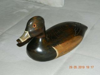 Vintage Tom Taber 13 " Duck Decoy Signed