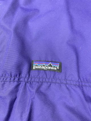 Vtg Patagonia Jacket With Fleece Lining Men’s Size L MADE IN USA Purple/Gray EUC 3