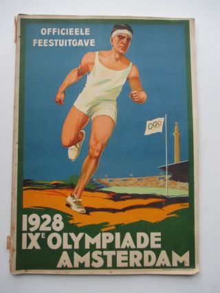 Rare Book 1928 Amsterdam Olympic Games Ix Olympiade Officieele Feestuitgave