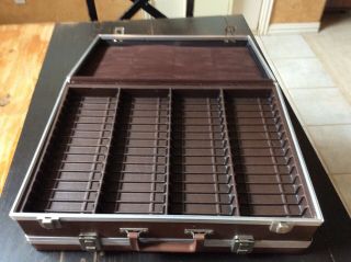 Vintage Audio Cassette Tape Carrying Case Holds 120 tapes Double - Sided 5