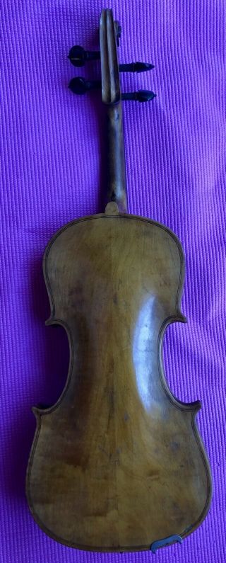 Antique Old American Folk Art Violin Frontier Days Awesome 4