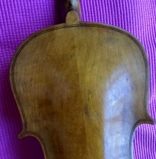Antique Old American Folk Art Violin Frontier Days Awesome 5
