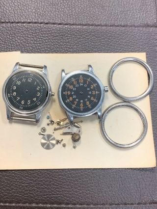 Ww2 Waltham Military Pilot Watch Vintage Parts Repair