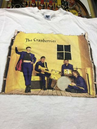 Vintage 1996 The Cranberries To Decide Tour Concert Music T - Shirt L 2