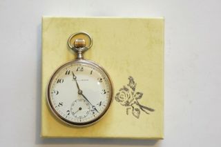 Vintage HELVETIA (KOH - I - NOOR) 800 Silver Pocket Watch From Around 1930 2
