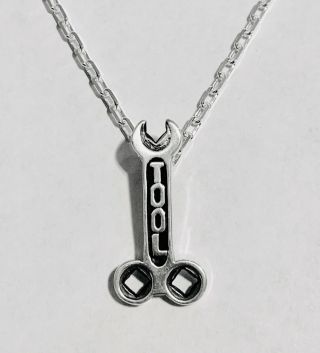 Tool Band Pendant Necklace Wrench Logo 925 Sterling Silver Maynard Aenima Rare