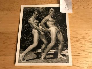 Vintage Black & White Photograph 5 X 4 Of Handsome Nude Male By Bruce