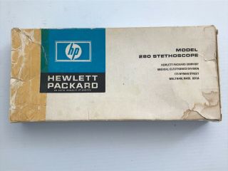 Vintage Hewlett Packard Sprague Rappaport Sthethoscope model 280 3