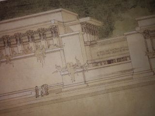 Vintage Frank Lloyd Wright IMPERIAL HOTEL Japan 1 & UTILITY TEMPLE PRINTS 1987 7