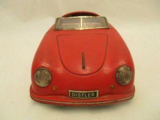 Vintage 1950 ' s Distler Electromatic 7500 Porsche Tin Car Battery West Germany 3