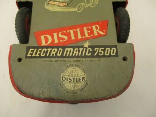 Vintage 1950 ' s Distler Electromatic 7500 Porsche Tin Car Battery West Germany 9