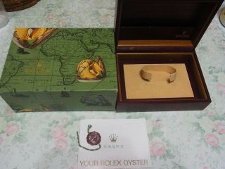 Rare Vintage Rolex 14238 Yellow Gold Oyster Perpetual Watch Display Box
