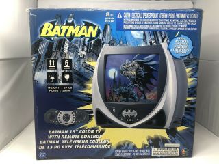 Rare Collectible 13 Inch Batman Colour Crt Tv Retro Gaming
