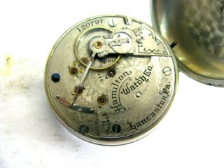 Vintage Hamilton 18s Pocket Watch 17 Jewels 924