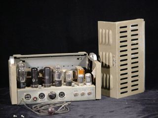 Vintage Bell Sound Systems Mono 6L6 push - pull Vacuum Tube Amplifier 3725A 1940 ' s 7