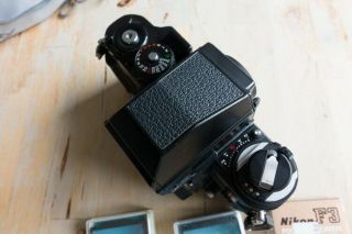 Nikon F3 w/ Type K,  E,  and L (rare) screen SHUTTER,  meter 2