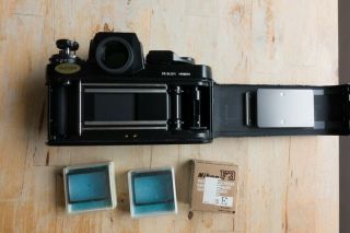 Nikon F3 w/ Type K,  E,  and L (rare) screen SHUTTER,  meter 4