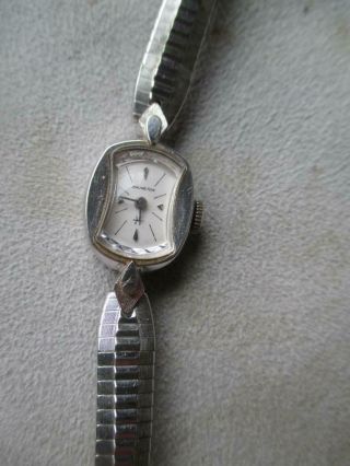 Vintage Hamilton 14k Gold Ladies Wristwatch W/ Box