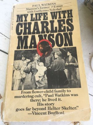 Vintage 1970s My Life With Charles Manson Family By Paul Watkins Rare