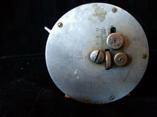 Rare U.  S Find - Early Antique All Brass 3 1/2 " Fly Fishing Reel " Reflex " France