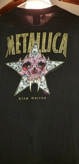 Vintage Metallica King Nothing " Careful What You Wish " Shirt Pushead Xl