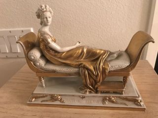 " Madame Recamier " Figurine " Napoleon’s Lover " Sitzendorf Sheibe - Alsbach Germany