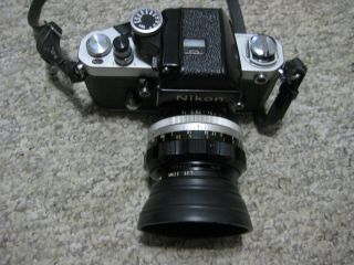Vintage Nikon F2 With Nikkor - S Auto 1:1.  2 F=55mm.  & Nikkor Q.  C Auto 1:28 F=135