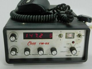 Clegg FM - DX 2 - Meter Vintage Ham Radio Transceiver (display problem) SN 1750 2