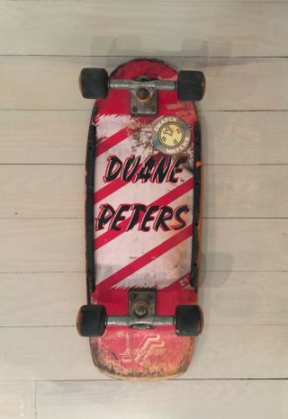 Vintage Duane Peters Santa Cruz Complete Skateboard Og