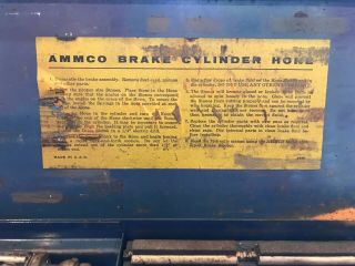 Vintage Ammco Brake Cylinder Hone Model 1000 (?) Range 3/4 To 2 1/4
