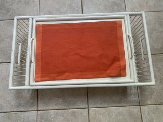 VINTAGE Bed Tray - Wood White Color RARE Find 5