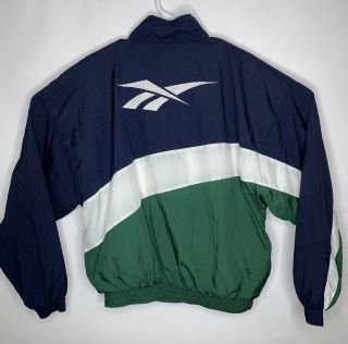Men ' s VTG REEBOK sz MD Color Way Zip Up Windbreaker Jacket /Pant Tracksuit 90s 5