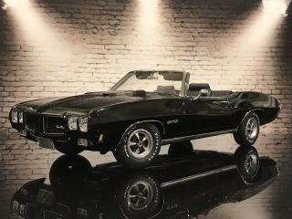 Gmp Dccz Leii 1970 Pontiac Black As Night Gto Convertible 1:18 Very Rare