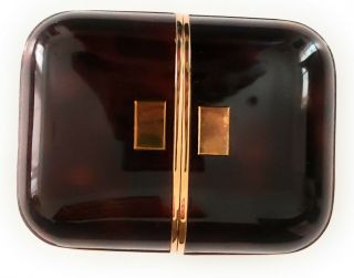 VTG RARE Art Deco 1930 - 45 Europa Travel Alarm Clock - BrownEnamel - 7 Jewels 2