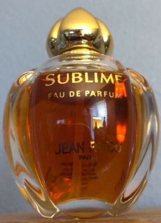 Vtg Sublime Eau De Parfum 1.  7oz 50ml By Jean Patou Made In France Perfume Rare
