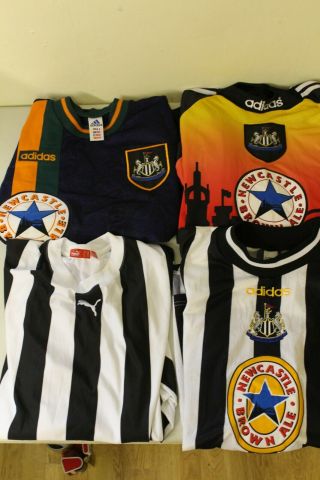 Joblot 3 Brown Ale Vintage Newcastle United Shirts,  Shirt L - Xl.  - 21 (1)