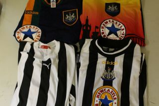 Joblot 3 Brown ale Vintage Newcastle United Shirts,  shirt L - XL.  - 21 (1) 2