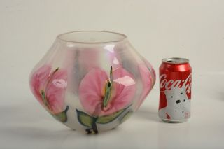 Rare Large Daniel Lotton Studio Art Glass Bowl Vase Lampwork Signed Stunning.